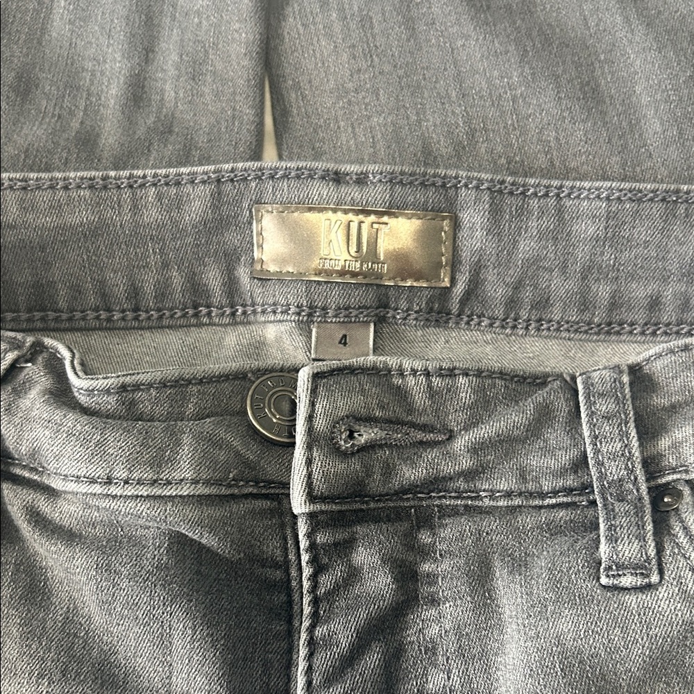 Kut from the Kloth Charcoal cropped Denim